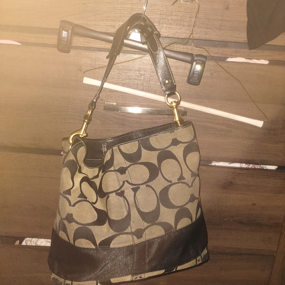 COACH Monogram shoulder bag